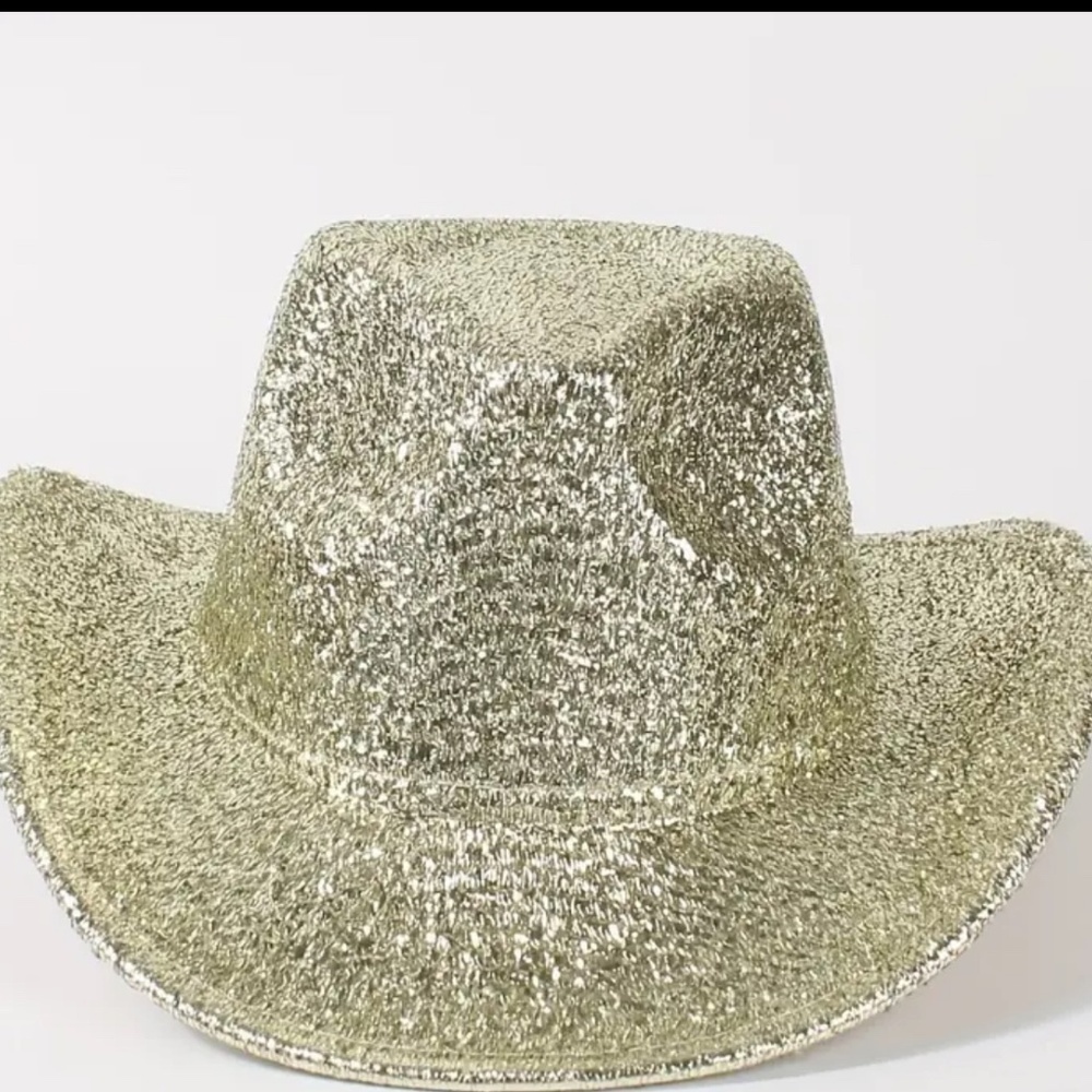 Western Sparkling Cowboy Hats (Color: GOLDEN)